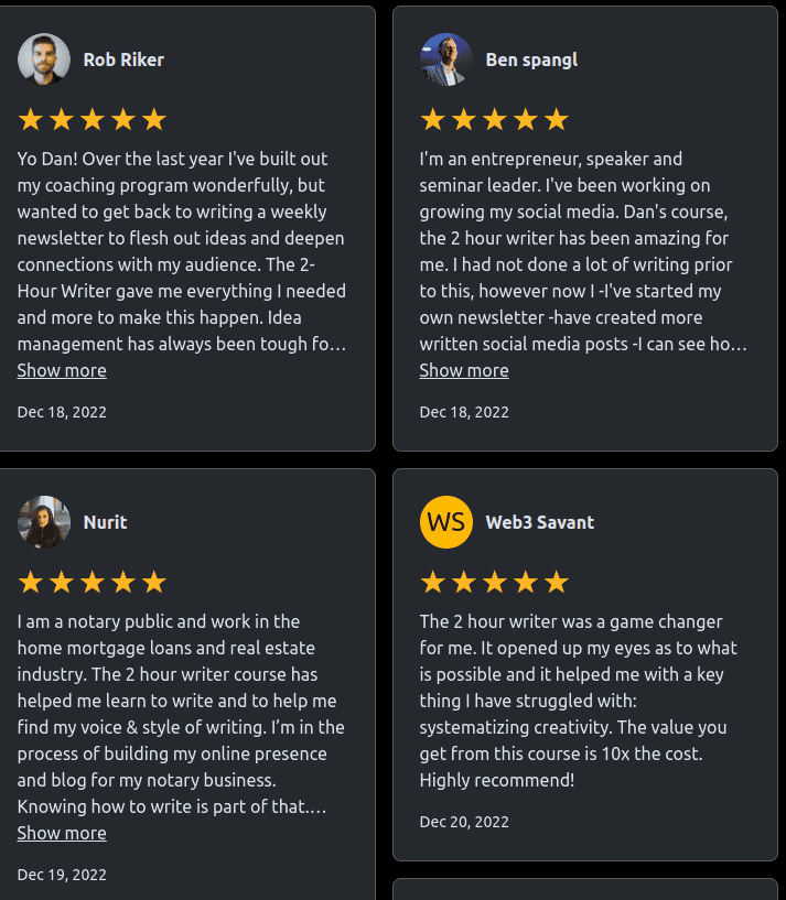 dan koe testimonials dan koe testimonials